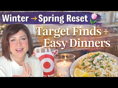 Cozy Winter to Spring Reset 🌷 | Target Finds, Candles, Rugs & Easy Dinners