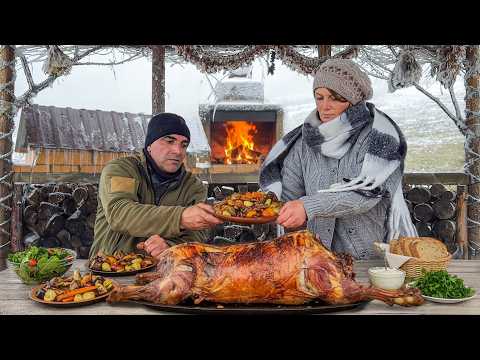 Tender Whole Lamb Tandoor in a Snowy Mountain Village