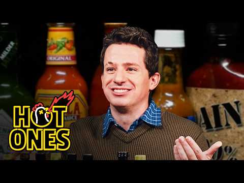 Charlie Puth Beats Himself Up While Eating Spicy Wings | Hot Ones