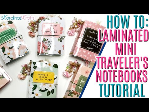 Mini Laminated Travelers Notebook TUTORIAL, Mini Travelers Notebook Tutorial Folder Insert Tutorial