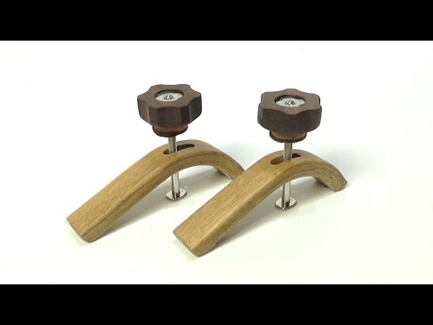 【DIY】Making T-track hold down clamps || laminated bentwood