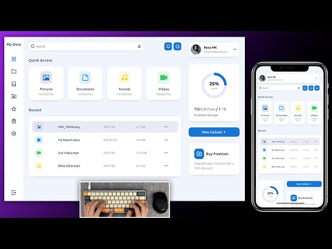 ASMR Programming - File Sharing Platform UI - No Talking