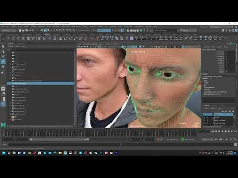 A customized metahuman face made in Maya working in Unreal