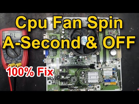 CPU fan spin for a second then turn off immediately II How to repair || Branded motherboard repair |