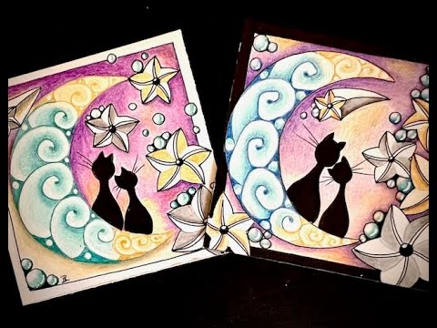 #inktobertangles2025  (Itty Bitty Kitty Vol 4 Romeow and Juliet)