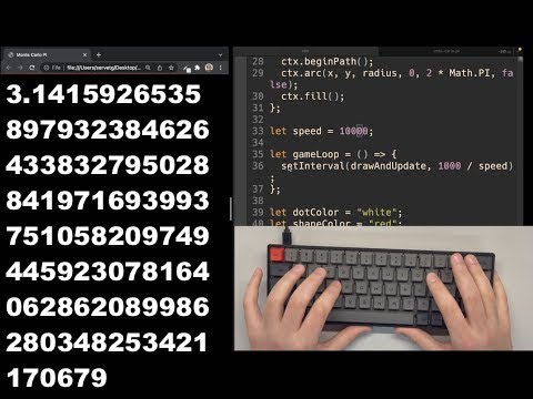 ASMR Programming - Calculating PI - No Talking
