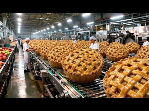 Inside a Modern Apple Pie Factory: From Raw Apple to the Perfect Thanksgiving Dessert (Full Process)