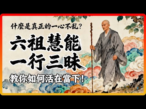 什麼是真正的一心不亂？六祖慧能的「一行三昧」，教你如何活在當下！#佛教故事 #佛法 #修行 #開悟