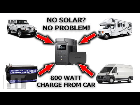 FAST CHARGE Your EcoFlow From ANY 12v 24v Source | 800w Alternator Charger