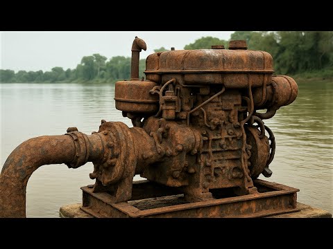 Restoring A Severely Rusted Diesel Mud Pump — Full Repair Of A Damaged And Corroded Machine