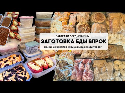 БОЛЬШАЯ ЗАГОТОВКА ЕДЫ В МОРОЗИКУ ГОТОВЫЕ БЛЮДА И ПОЛУФАБРИКАТЫ