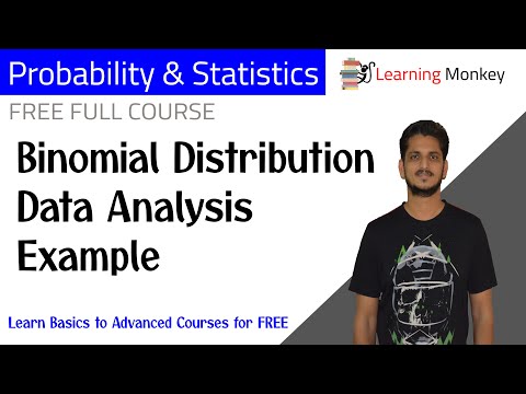 Binomial Distribution Data Analysis Example | Lesson 54 | Probability & Statistics | Learning Monkey