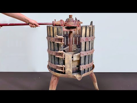 Antique Grape Press Restoration