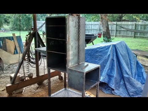 Vertical bbq smoker build pt1/2