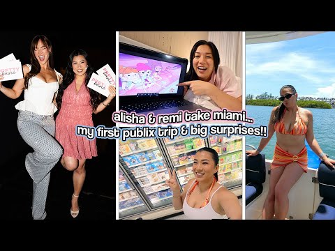 ALISHA & REMI TAKE MIAMI!! Big Surprises & First Publix Trip!!