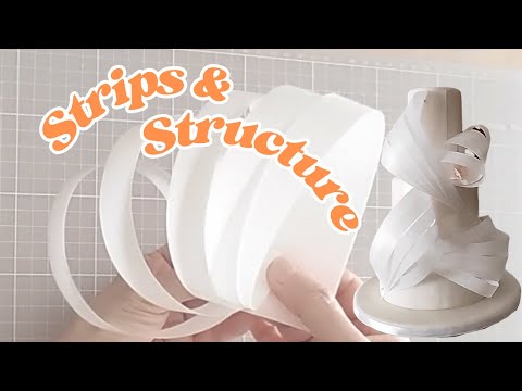 Wafer Paper Strips and Structure Cake