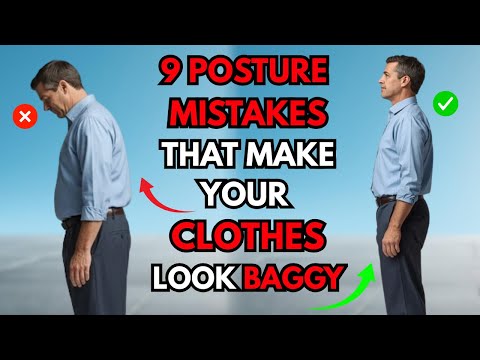 9 Posture Mistakes That Make Your Clothes Look Baggy (Simple Fix for Men Over 50)