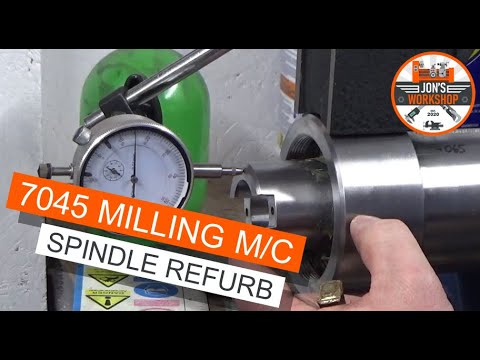 7045 Milling Machine - Spindle Refurbishment & Bearing Replacement