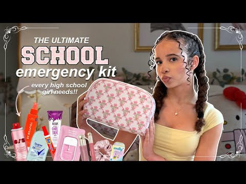 ULTIMATE HIGH SCHOOL EMERGENCY KIT 💄✨ | what every high school girl needs 💐