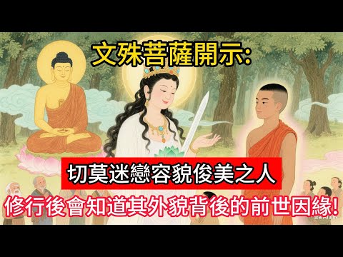 文殊菩薩開示：切莫迷戀容貌俊美之人，修行後你便會知道，其外貌背後的前世因緣！#佛學 #正能量 #菩提解脫道 #佛教文化 #佛教故事 #人生感悟