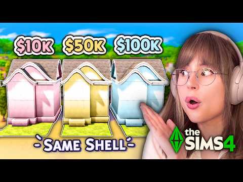 Sims 4 But Each House Has the SAME Shell and Different Budget