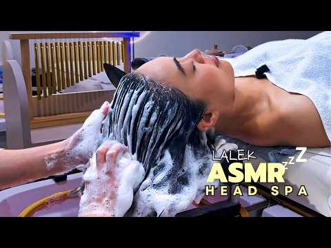 ASMR HEAD SPA Journey💆‍♀️Soothing SCALP MASSAGE for Deep Sleep
