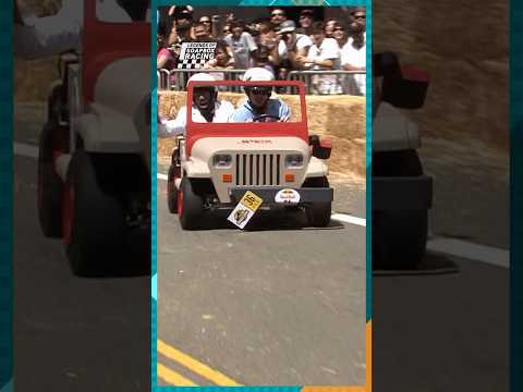 This Soapbox Survived the Dinosaurs… But Not the Berm! 🧱🛻  #redbullsoapboxrace  #losangeles