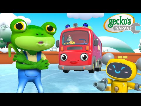 Brrr! Join Gecko's Cool Ice Rink Fun! | Gecko's Garage ๐ | Cartoons For Kids | Toddler Fun Learning