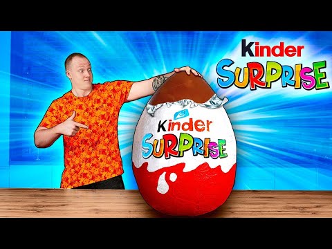 Giant Kinder Surprise | How to Make The World’s Largest DIY Kinder Surprise by VANZAI COOKING
