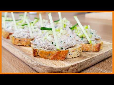 Toasts de pain aux céréales, rillettes de maquereau, pomme et raifort | Recette Food’Cuisine