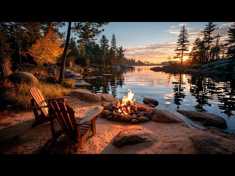 Cozy Campfire by the Bay 🔥 Relaxing Sounds for Sleep & Calm