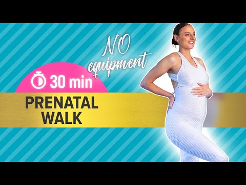 30 min WALKING workout (PREGNANCY and BEGINNER friendly) - No repeats, low impact cardio, at home!