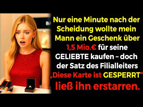 Nach der Scheidung: Mann will 1,5M€ für Geliebte, doch ein Satz des Kassierers lässt ihn erblassen