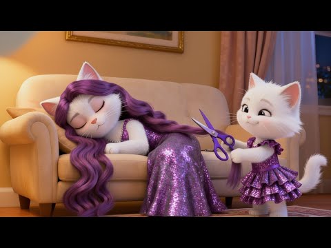 ⭐ Kitten Cut Mom’s Hair… But the Reason Will Make You Cry 😭✂️💜 | Ai Cat Story