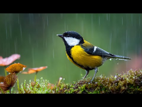🪷 Peaceful Piano with Birdsong & Rain - Calming the Mind, Easing Anxiety, Sleeping Better 🕊️🍃🎼