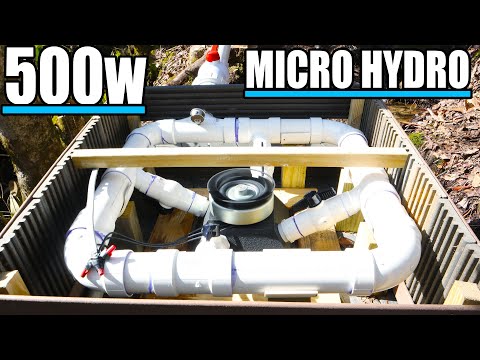 AMAZING 500w Micro Hydro Power
