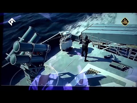 مستند سپاه پاسداران انقلاب اسلامی -  فرود و برخاست پهباد عمودپرواز وی تی او ال از ناو ابومهدی