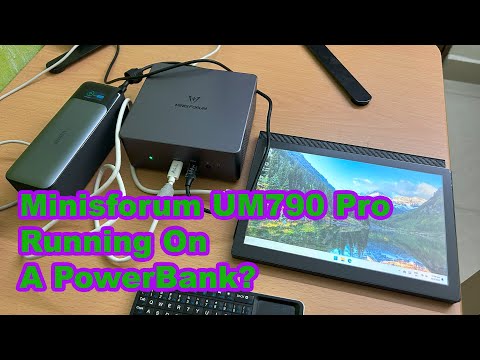 Running the Minisforum UM790 Pro Mini PC From A Power Bank