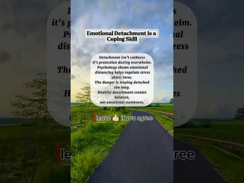 Emotional Detachment Isn’t Coldness — It’s a Coping Skill
