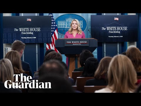 White House press secretary Karoline Leavitt holds briefing – watch live