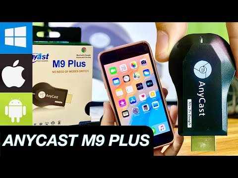 ANYCAST M9 PLUS WiFi HDMI Wireless Display Dongle - Unboxing | Easy Screen Mirroring Test
