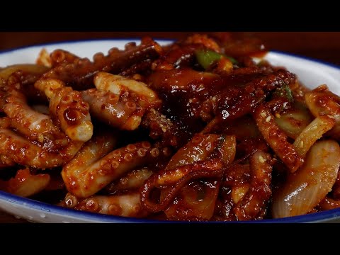 제발 양념장을 끓여주세요! 대박집 낙지볶음 물 없이 이렇게 만들어 정말 맛있어요~