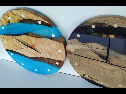 Силиконовая форма для заливки часов из дерева и эпоксидной смолы