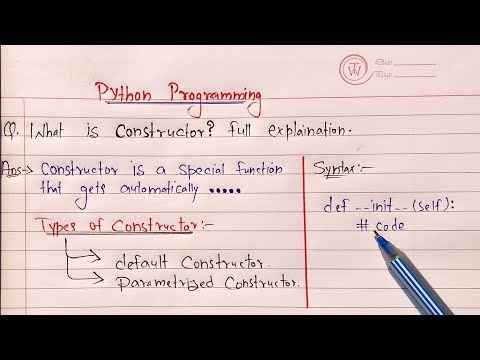 Python Constructor | Learn Coding