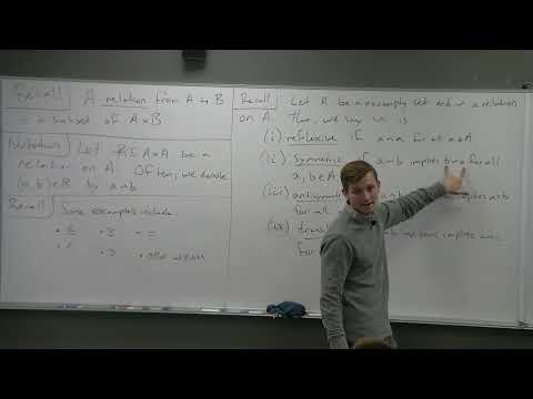 Proof, Set Theory, and Logic - Equivalence Classes