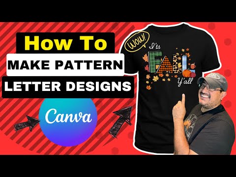 HOW TO MAKE PATTERN LETTER DESIGNS USING CANVA!