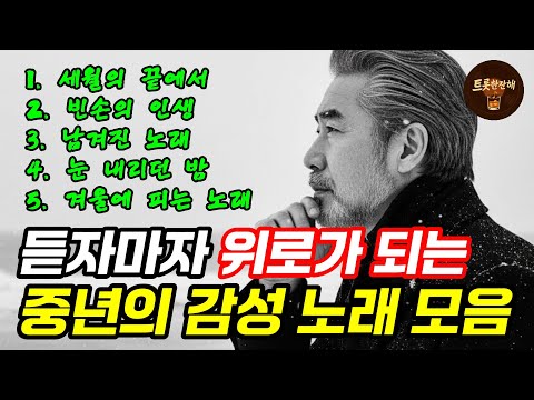 힘든 날 꺼내 듣는 감성 트로트｜중년을 위로하는 겨울 노래 모음
