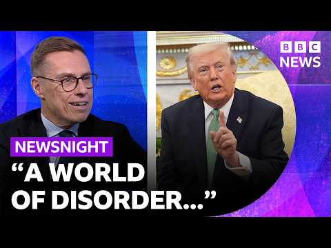 Alexander Stubb on "difficult" conversations with Trump, global "disorder" and sauna diplomacy