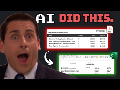 How to convert PDF invoices to Excel in 30 seconds... with AI?