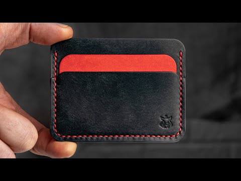 Making leather cardholder "Rift V2.1" 💵💳 [PDF Pattern] #asmrcrafts